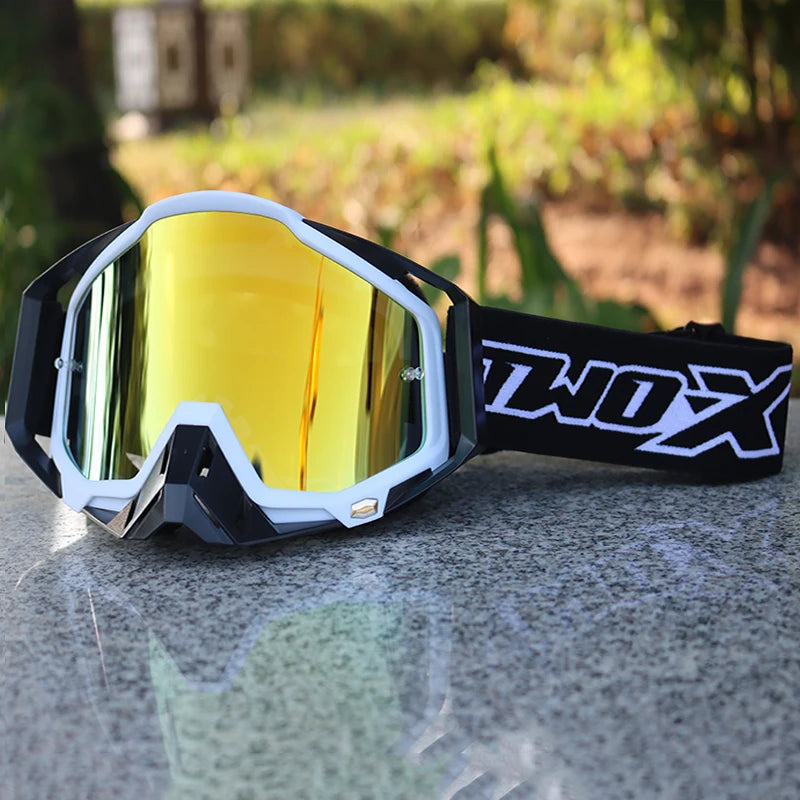 NEW Two-X Motorcycle Bike Goggles Motocross Racing ATV BMX MX Helmet Glasses Motorcross Off Road