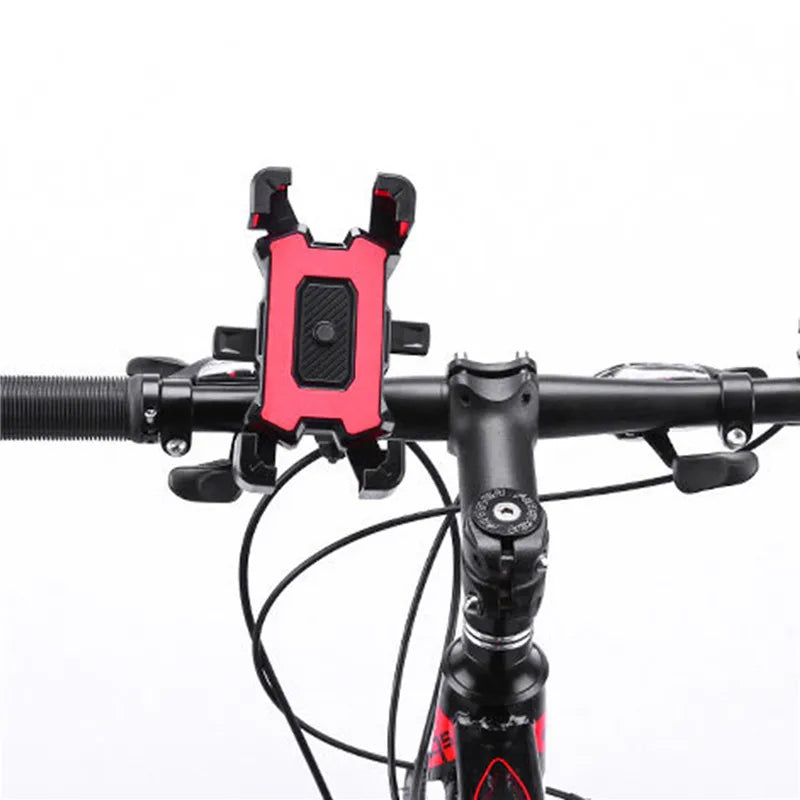 Bike Bicycle Mobile Phone Holder Stand Universal Scooter Motorcycle Motorbike Rearview Mirror Shock-absorbing Cellphone Mount