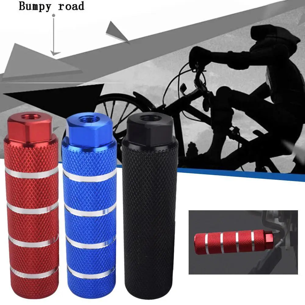 1 Pair Non Slip Mtb Bike Footrest Lever Aluminum Alloy Axle Pedal Rear Bmx Pegs Foot Pegs Stunt Foot Bicycle Cylinder Front