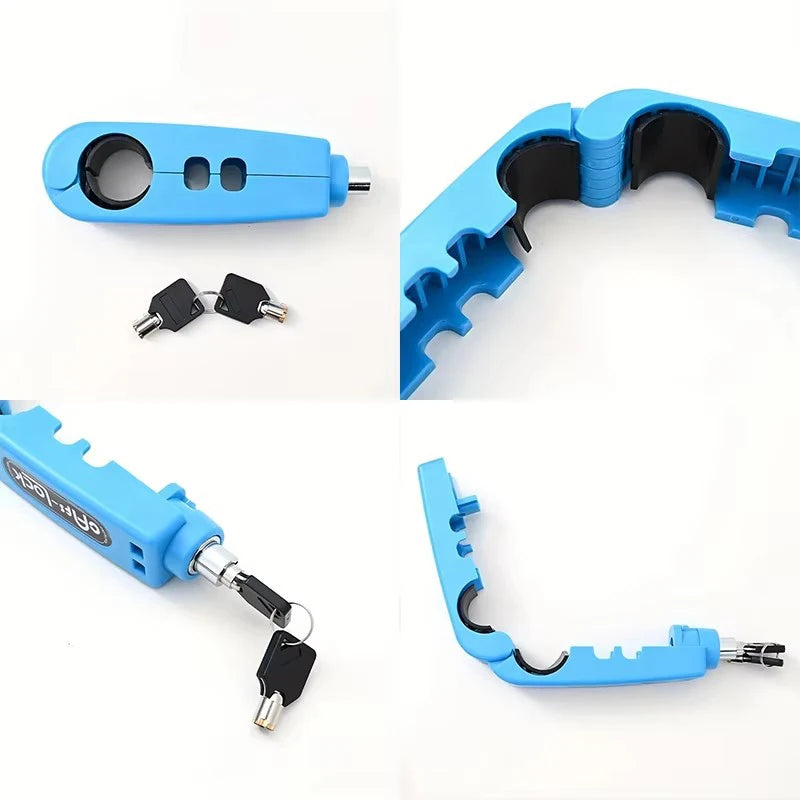 Motorcycle Handlebar Lock Anti Theft Throttle Grip Clutch Brake Lock Adjustable Universal For Motorbikes Scooter Electric Bike