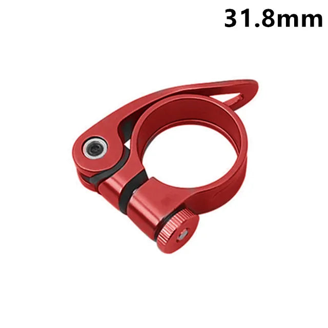 1Pcs Bike Seat Post Clamp 31.8mm 34.9mm Aluminum Alloy Seat Tube Clip Bicycle Quick Release Seatpost for Mountain Tube Bike