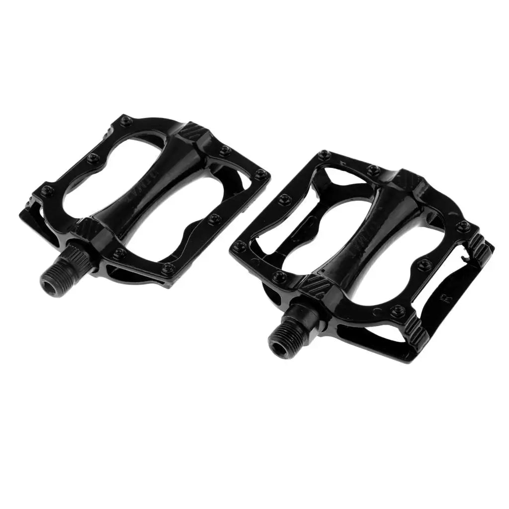 9/16" Sealed Bearing Aluminum Flat Platform Bike Pedals – Non-Slip MTB Cycling Pedals
