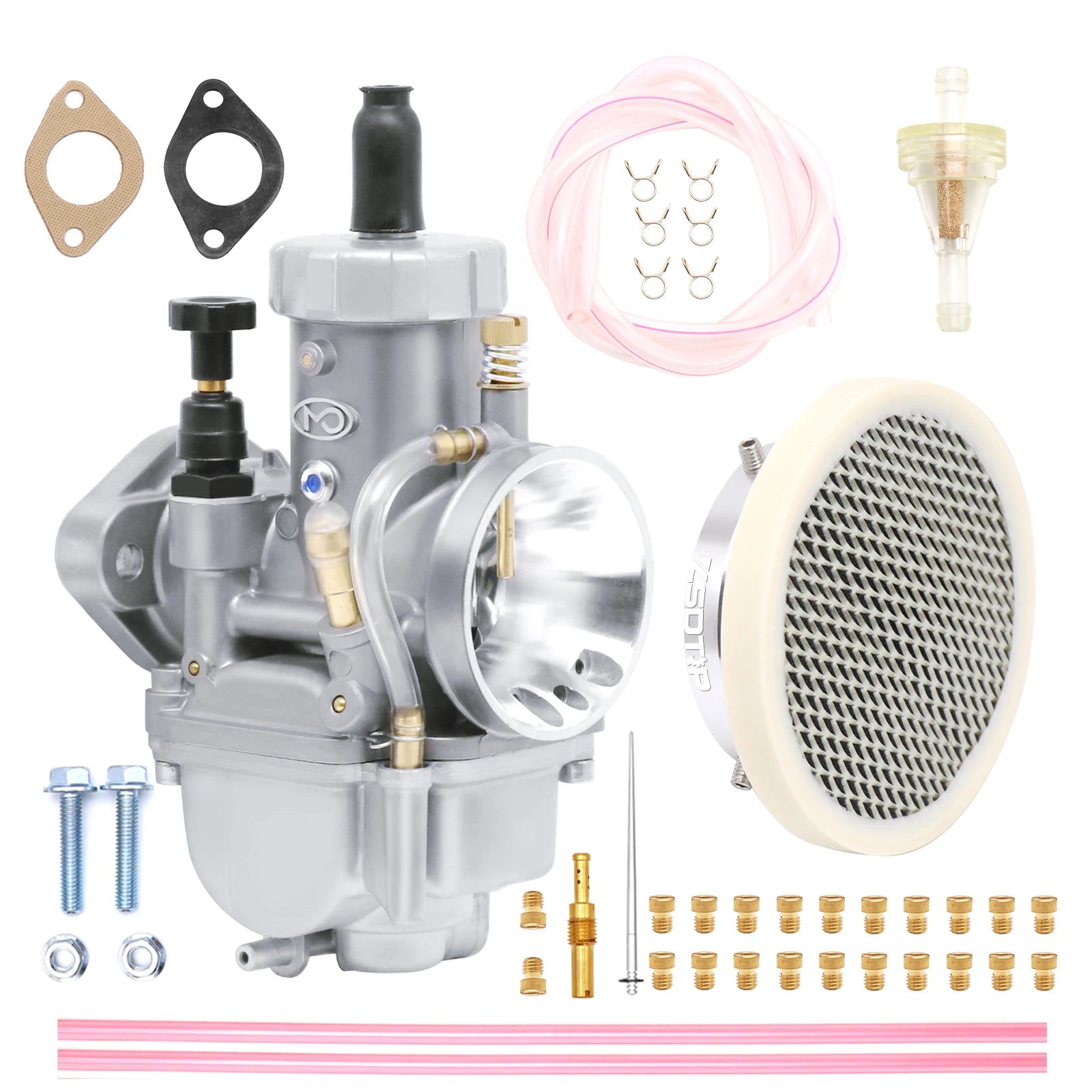 PE17-PE28 Flange Carburetor with Power Jet for 50cc-250cc Racing Motorcycle & Dirt Bike