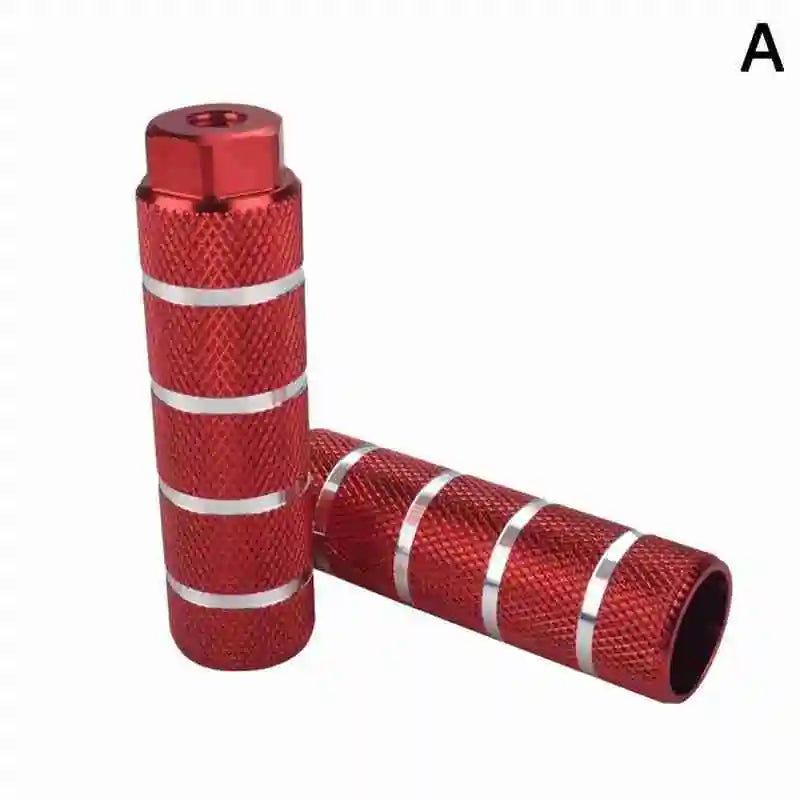 1 Pair Non Slip Mtb Bike Footrest Lever Aluminum Alloy Axle Pedal Rear Bmx Pegs Foot Pegs Stunt Foot Bicycle Cylinder Front