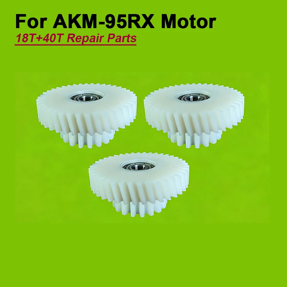 3pcs Nylon Gear Set 40T and 18T for AKM 95RX E-Bike Motor Replacement Repair Parts Electric Bike Conversion Kit