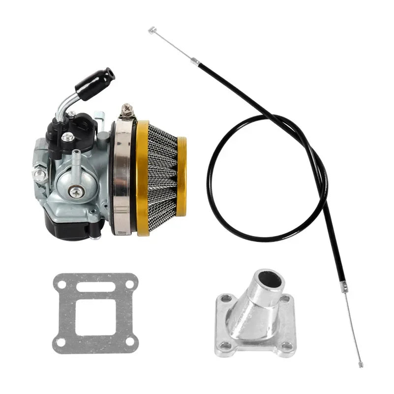 49cc 19mm Performance Carburetor with Air Filter for 2-Stroke 49cc–80cc Mini Pocket Bike