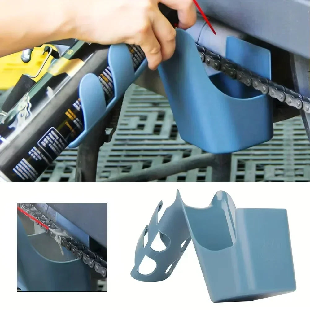 Motorcycle Chain Oil Storage Box Bike Chain Cleaning Oil Splash-Proof Tool Agent Widely Used Chain Oil Anti-spray Box
