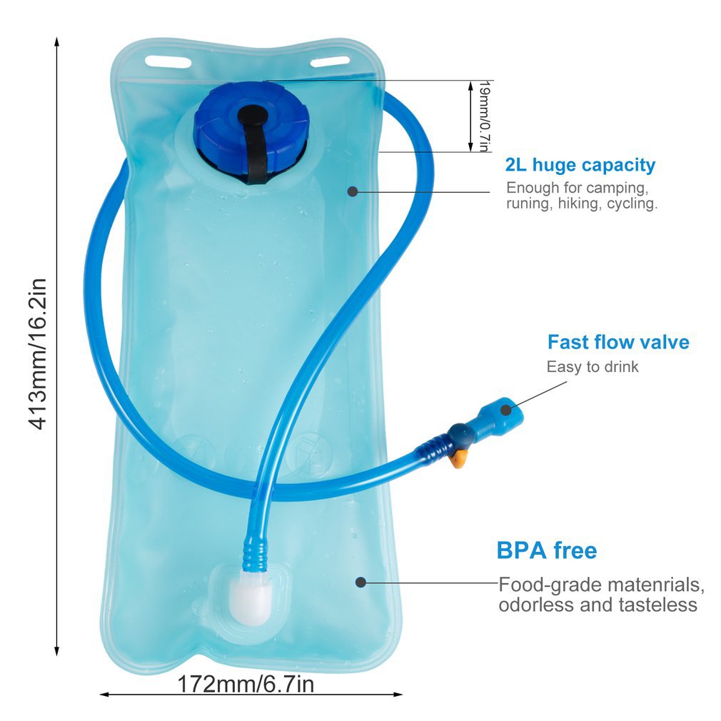 2L Bicycle Hydration Bladder for Outdoor Activities