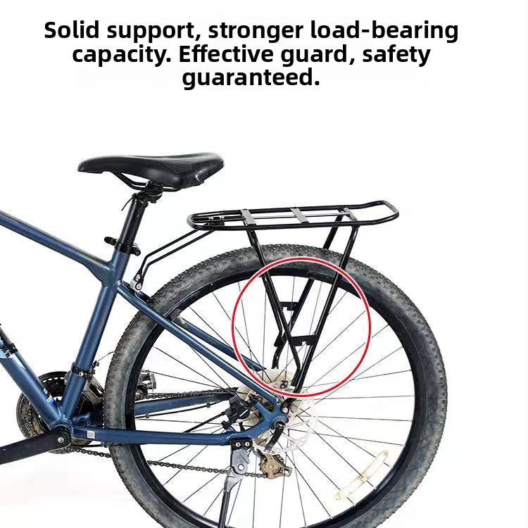 Mountain Bike Rear Rack 24-26-27.5 Inch Load Bearing Bicycle Shelf with Mudboard Cargo Rack Road Bike Rear Clothes Rack