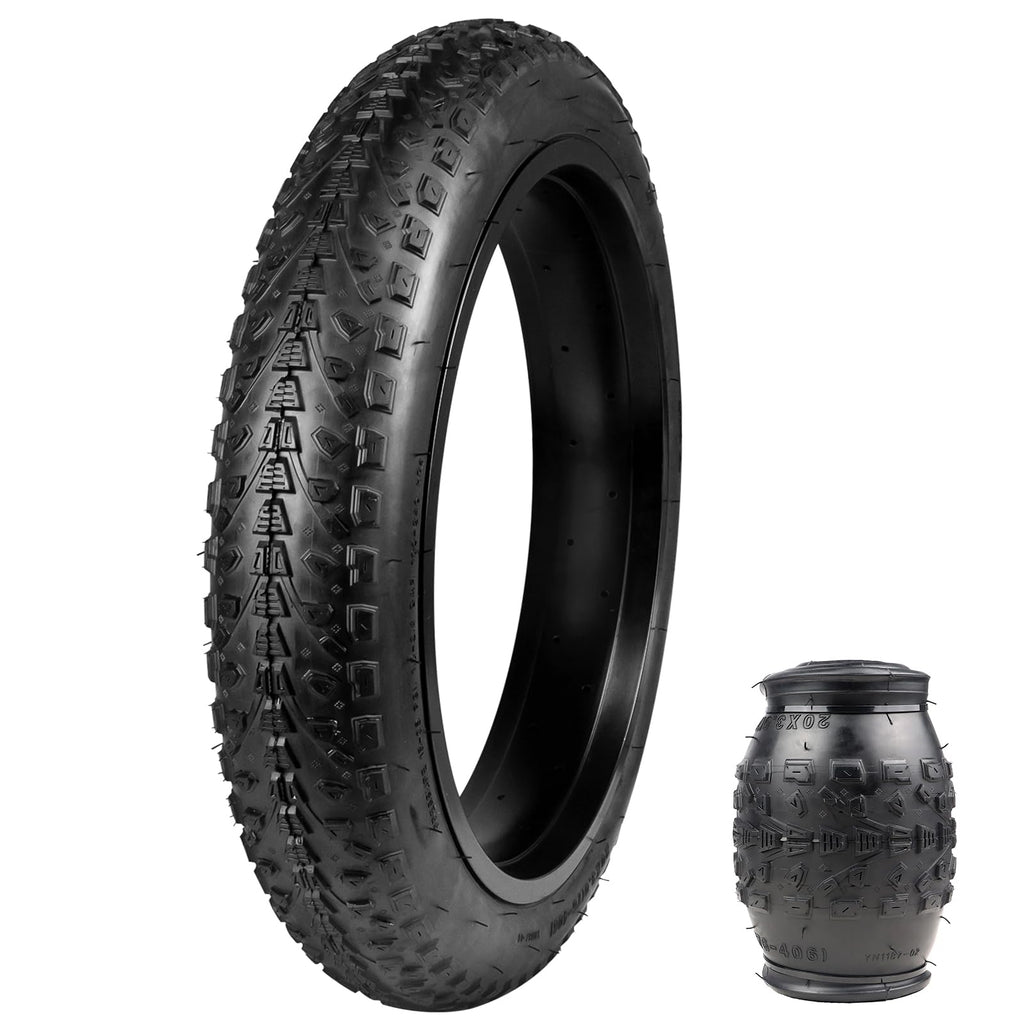 BALINGE 24 x 3 Tire 24 Inch Fat Tire 24x3.0 Electric Bike Tire 24 x 3 eBike Tires Fat Tires 24 x 3 Bike Tires Heavy Duty High-Performance Wear-Resistant Mountain Snow 24x3 Bicycle Tires，1 Tire，Black