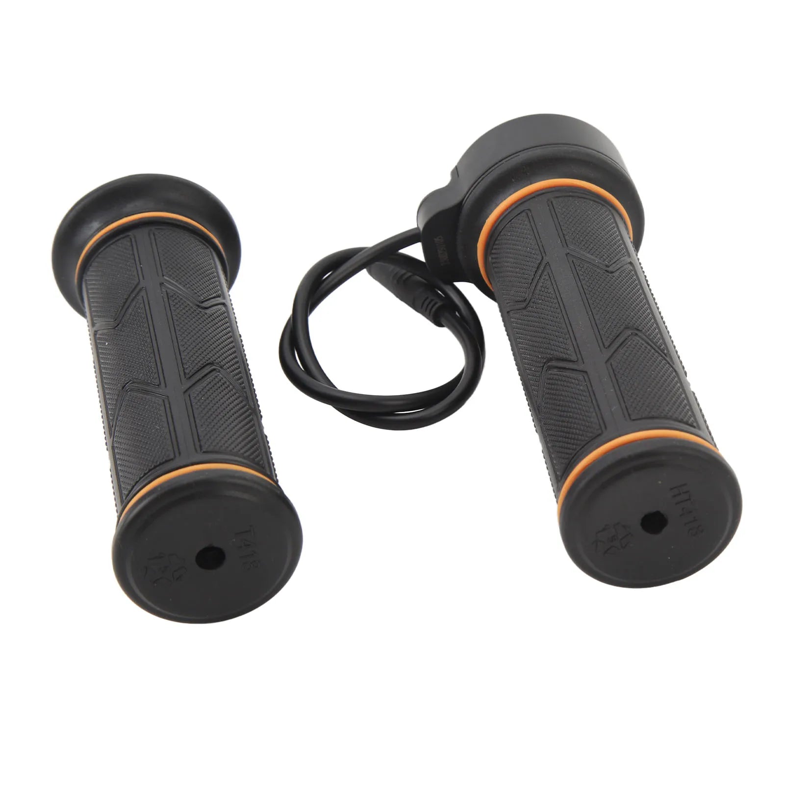 1 Pair Electric Bicycle 192X Full Twist Throttle Rubber Twist Throttle Grip 12V-72V for BaFang BBS01 BBS02 BBSHD Mid Drive Motor