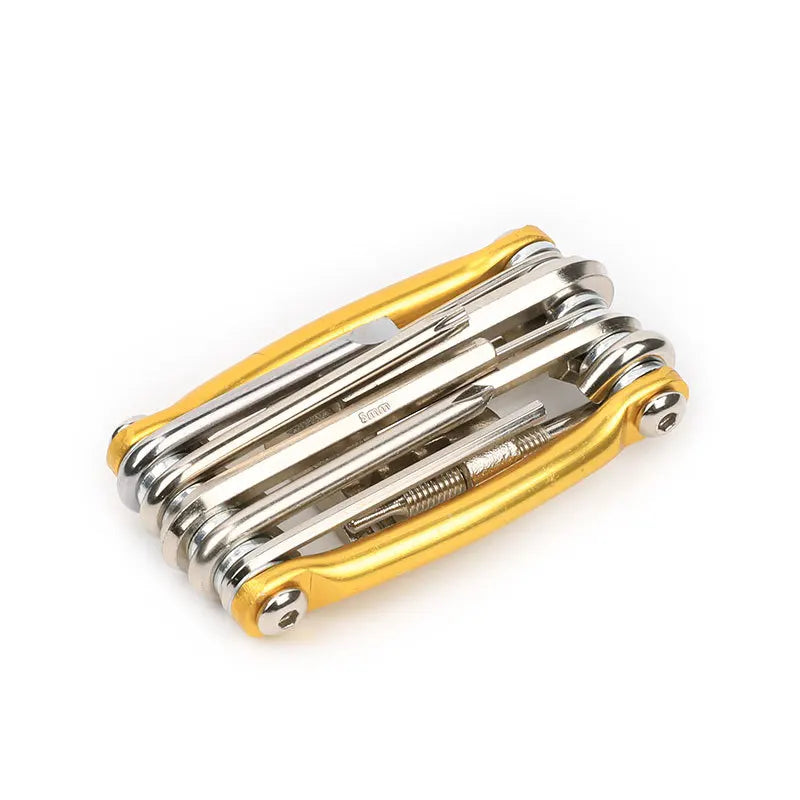 Multifunctional Stainless Steel Professional Bicycle Repair Tool Bicycle Accessories Portable Folding Tool Screwdriver