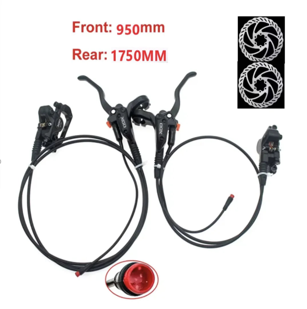 HH Electric Bike Ebike Scooter Snowmobile Motor Conversion Kit Accessories XOD XD-E300 Hydraulic Brakes 160mm Brake Discs