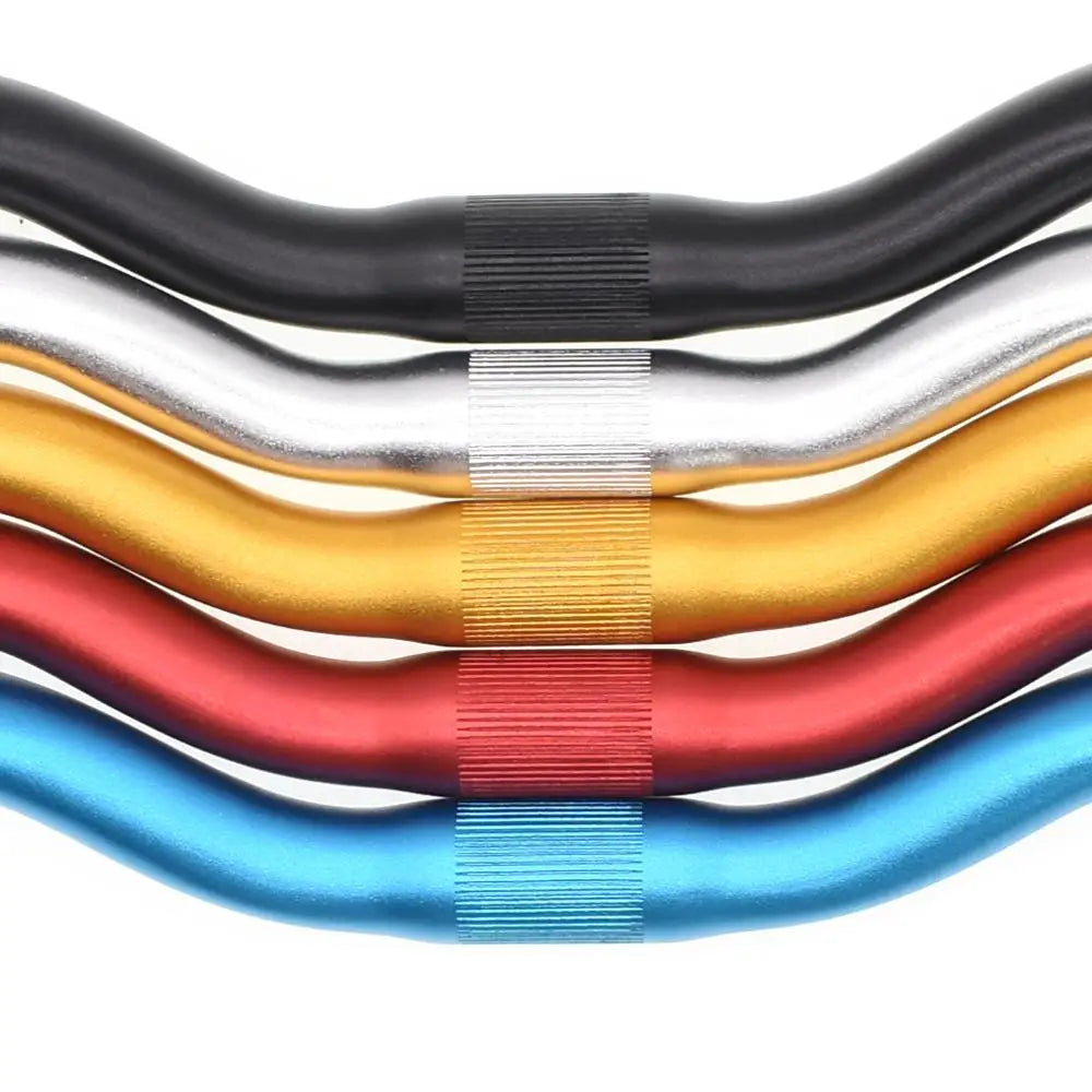 25.4*520*30mm Bicycle Handlebar Aluminum Alloy Bike Riser Bar Ultra Light MTB Bike Horizontal Bent Handlebar Steering Wheel