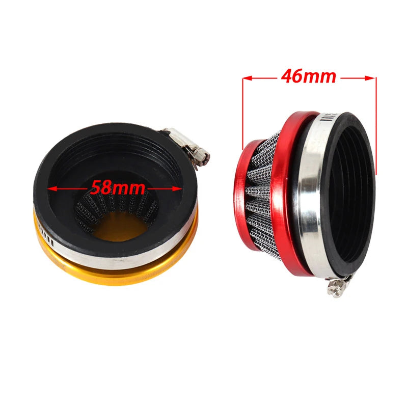 49cc 19mm Carburetor & Air Filter Cable Assembly for 2-Stroke 49cc–80cc Mini Pocket Bike