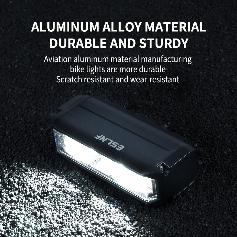 ESLNF 1000 Lumen USB Rechargeable Mtb Bicycle Handlebar Headlight Aluminum Alloy Waterproof Highlight Bike LED Front Light