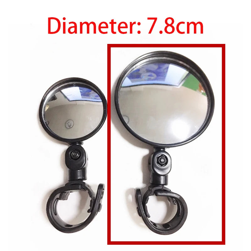 Universal Bike Mirror Rotate Wide Angle Bicycle Rearview Mirror Handlebar Back Sight Reflector Road MTB Bike Bicycle Accessories