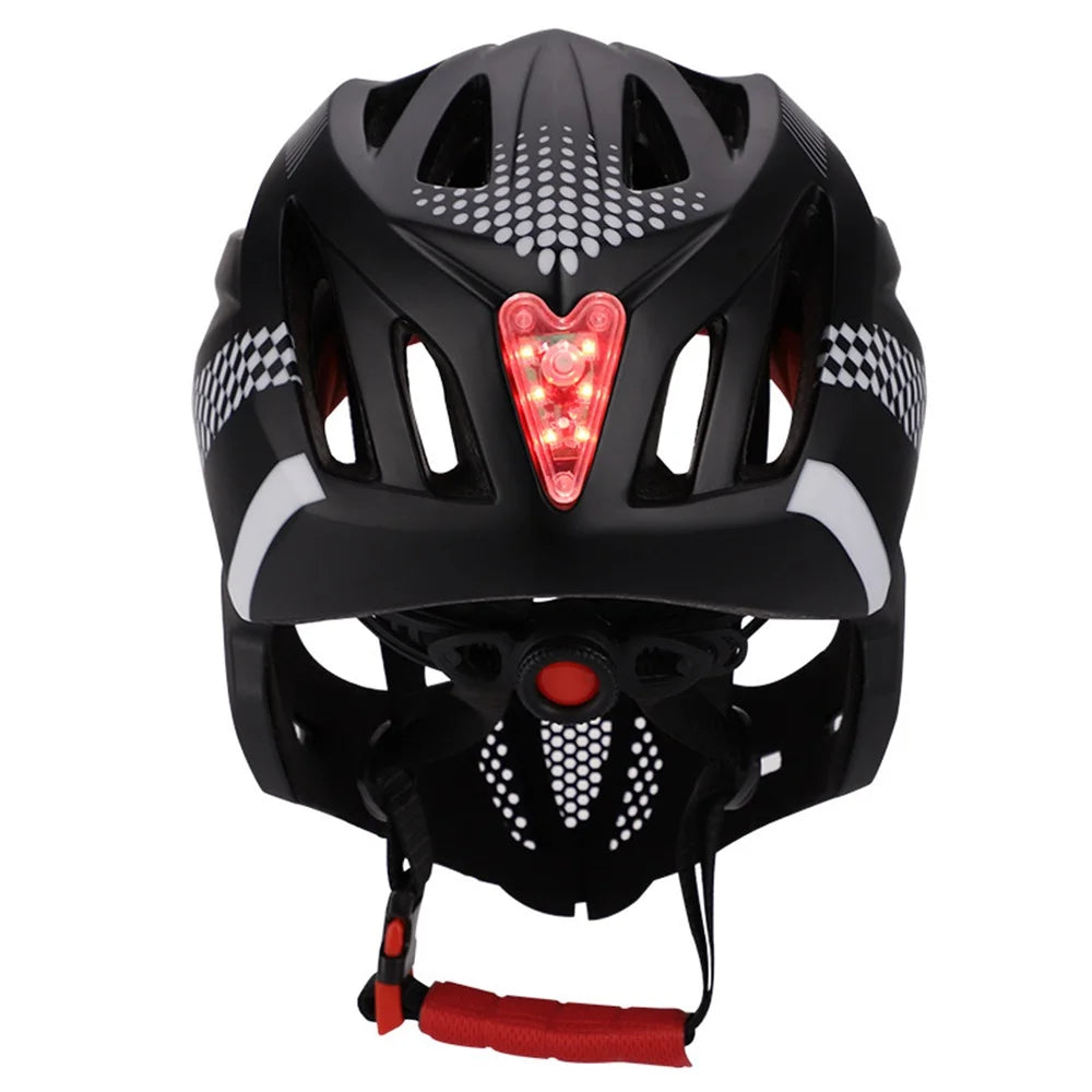 NEW LED Kids Full Face MTB Bike Helmet Balance Bike Sports Safety Kids Full Covered Helmets Downhill Scooter BMX Child 48-52CM