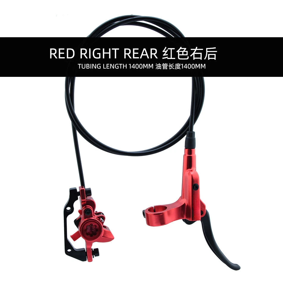 For NFOX GT268 MTB Oil Rotor Caliper 160mm Disc Brake Hydraulic Brakes CNC Bicycle Parts Black Red