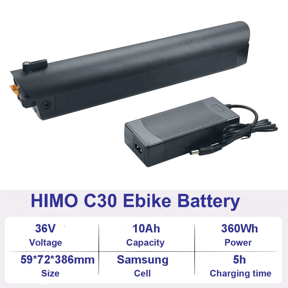 36V 10Ah 48V 10Ah Ebike Lithium Battery HIMO C20 C30 Z16 Z20 ZB20 Folding Electric Bike Bicycle Li-ion Battery