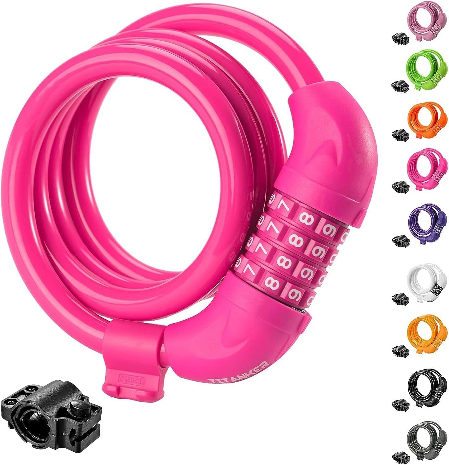 Colorful Combination Lock for Bicycles and Motorcycles