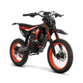 QRONGE X1 Spark L Orange Electric Dirt Bike 4500W Peak Electric Motorcycle 60V 28.8Ah E-Dirt Bike 50MPH 60 Mile Range E-Bike 17"/14"Fat Tire Electric Motorcycle For Mountain Off-Road Adults Teens 1-Year Warranty