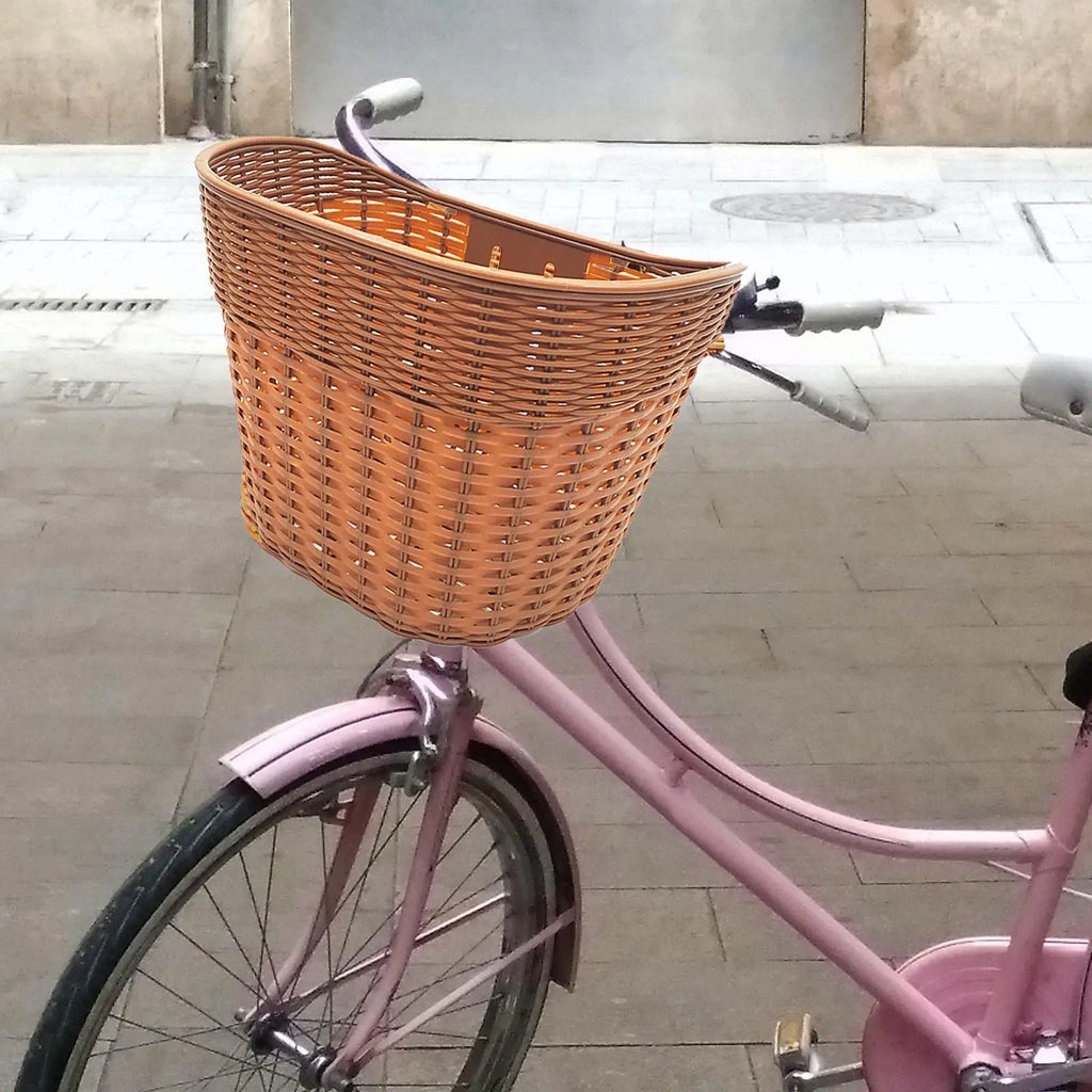 Bike Basket Front Portable Bicycle Storage Baskets Easy to Install Detachable Handlebar Basket for Adults Bicycle Accessories