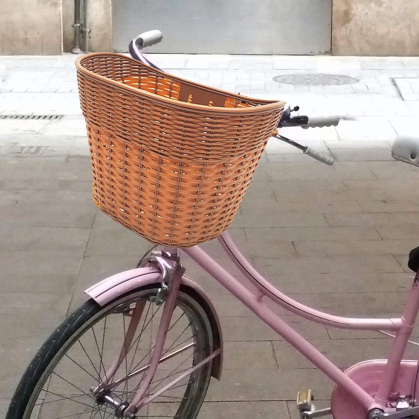 Bike Basket Front Portable Bicycle Storage Baskets Easy to Install Detachable Handlebar Basket for Adults Bicycle Accessories