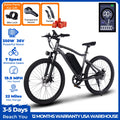 720W Adult Electric Bicycle 26 Inch 36V 10.4AH Removable Battery 19.9Mph Dual Shock Absorber 7-Speed Mountain Bike