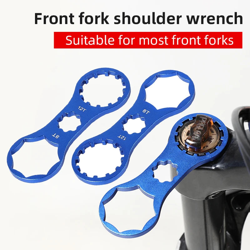 Multifunction MTB Bike Front Fork Install Disassembly Tools Bicycle Front Fork Cap Wrench for XCR/XCT/XCM Bicycle Repair Tool