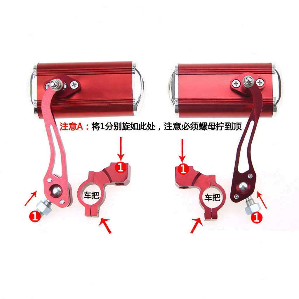 Aluminum Alloy Bike Rearview Mirror Adjustable Lightweight Bicycle Handlebar Safety Reflector Mountain Road Cycling Accessories