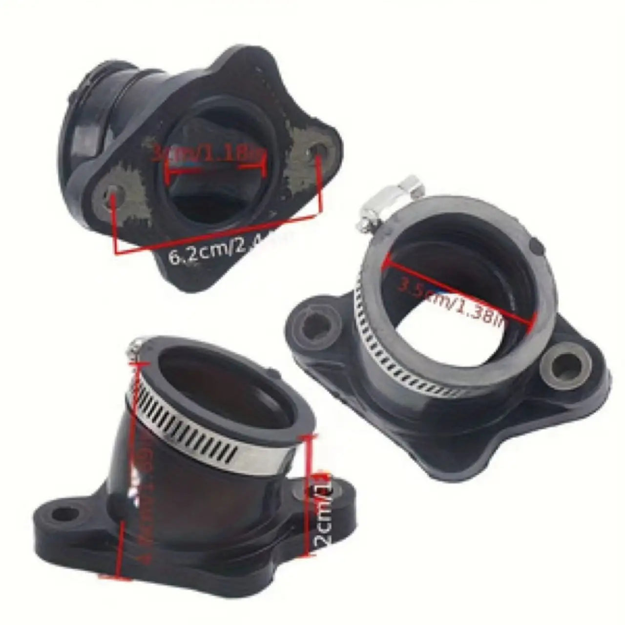 30mm Carburetor Intake Manifold Boot Pipe for CG250cc ATV Quad, Dirt Bike & Scooter