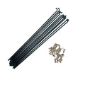 CLOGGS 20PCS 12G Black Carbon Steel Spokes Electric Bicycle Spokes 75-220mm with Nipples Suitable for Most Bicycles (Size : 125mm)