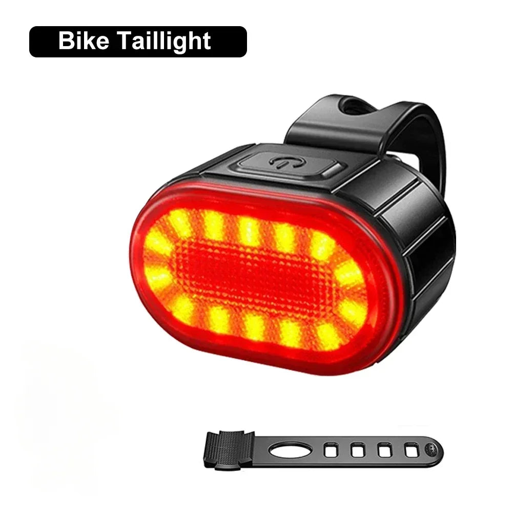9 LED Bicycle Headlight USB Rechargeable Bike Lamp Super Bright Handlebar Lights Outdoor Waterproof Cycling  Front Light