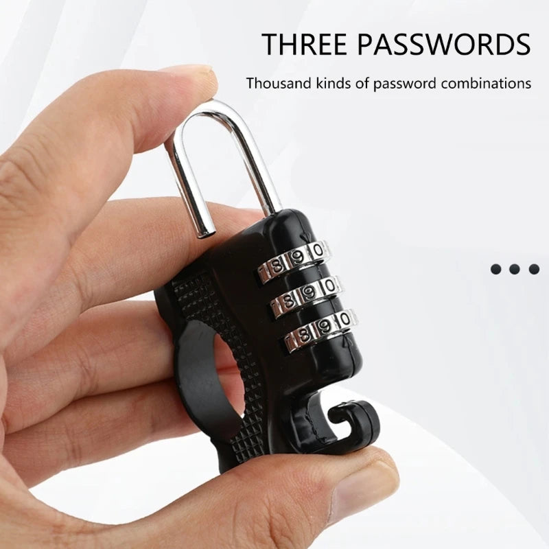 Universal Helmet Lock And Storage Hook For Motorcycles Scooters E Bikes Weather Resistant Material Space Saving Design H9EE