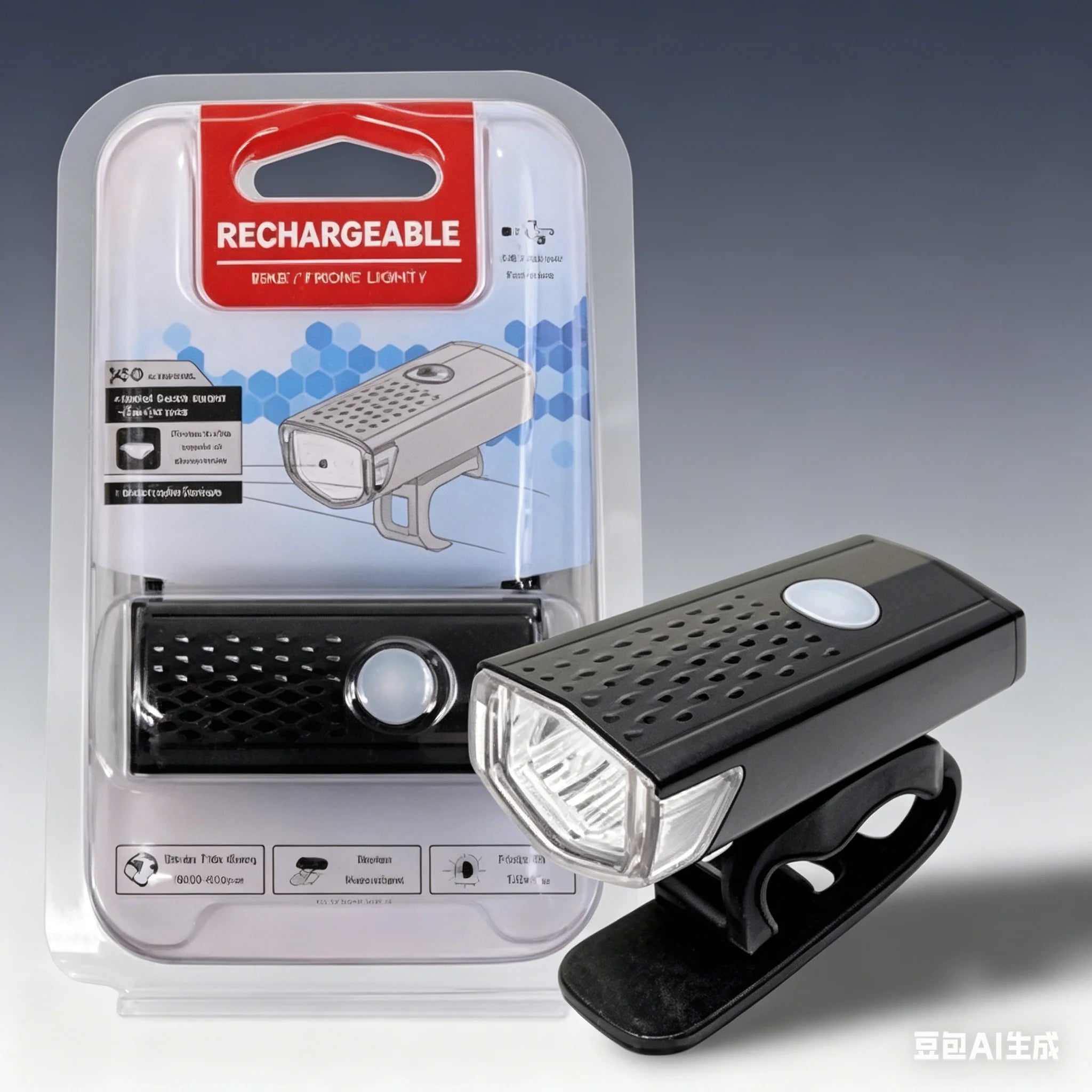 USB Rechargeable Mountain Bike Headlight Super Bright Night Riding MTB Bicycle Front Light Cycling Safety Equipment