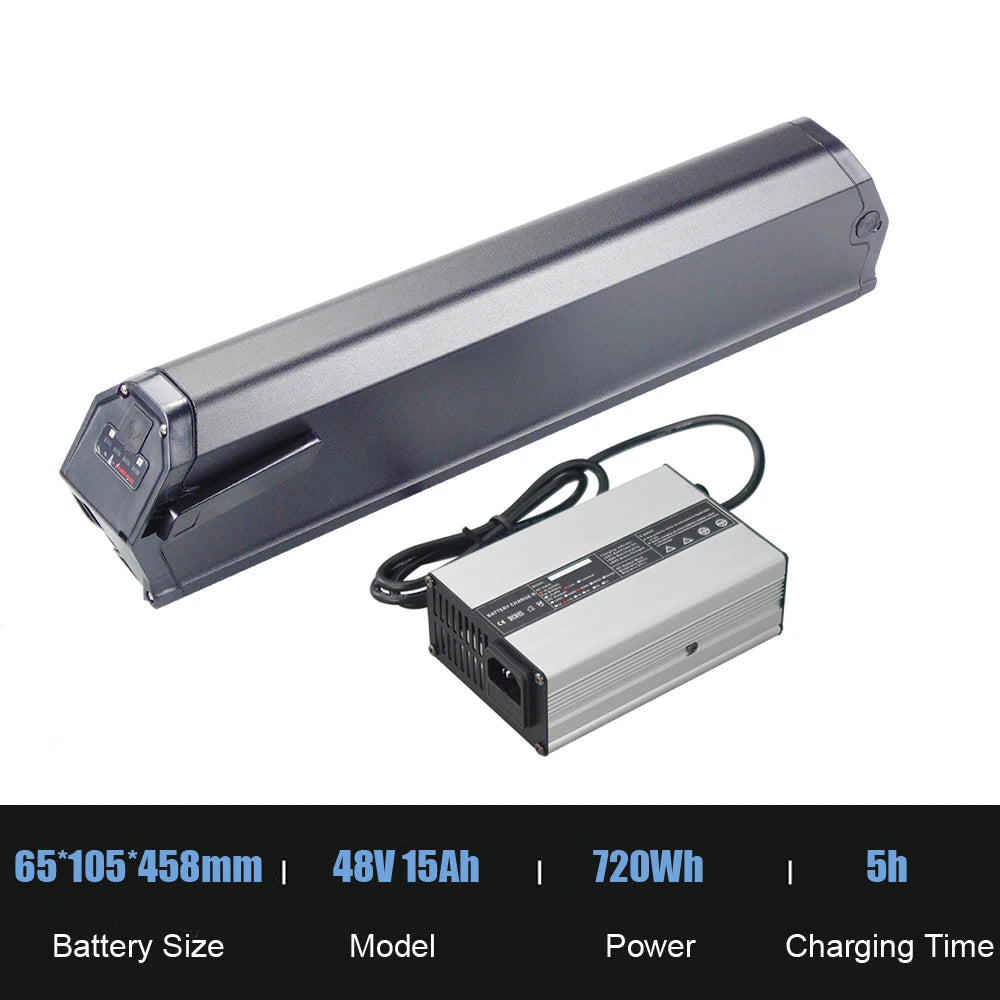 Saber Plus Ebike Battery 36V 10.4Ah 11.6Ah 13Ah 14Ah 15.6Ah 48V 17Ah Electric Bike Integrated Battery Pack