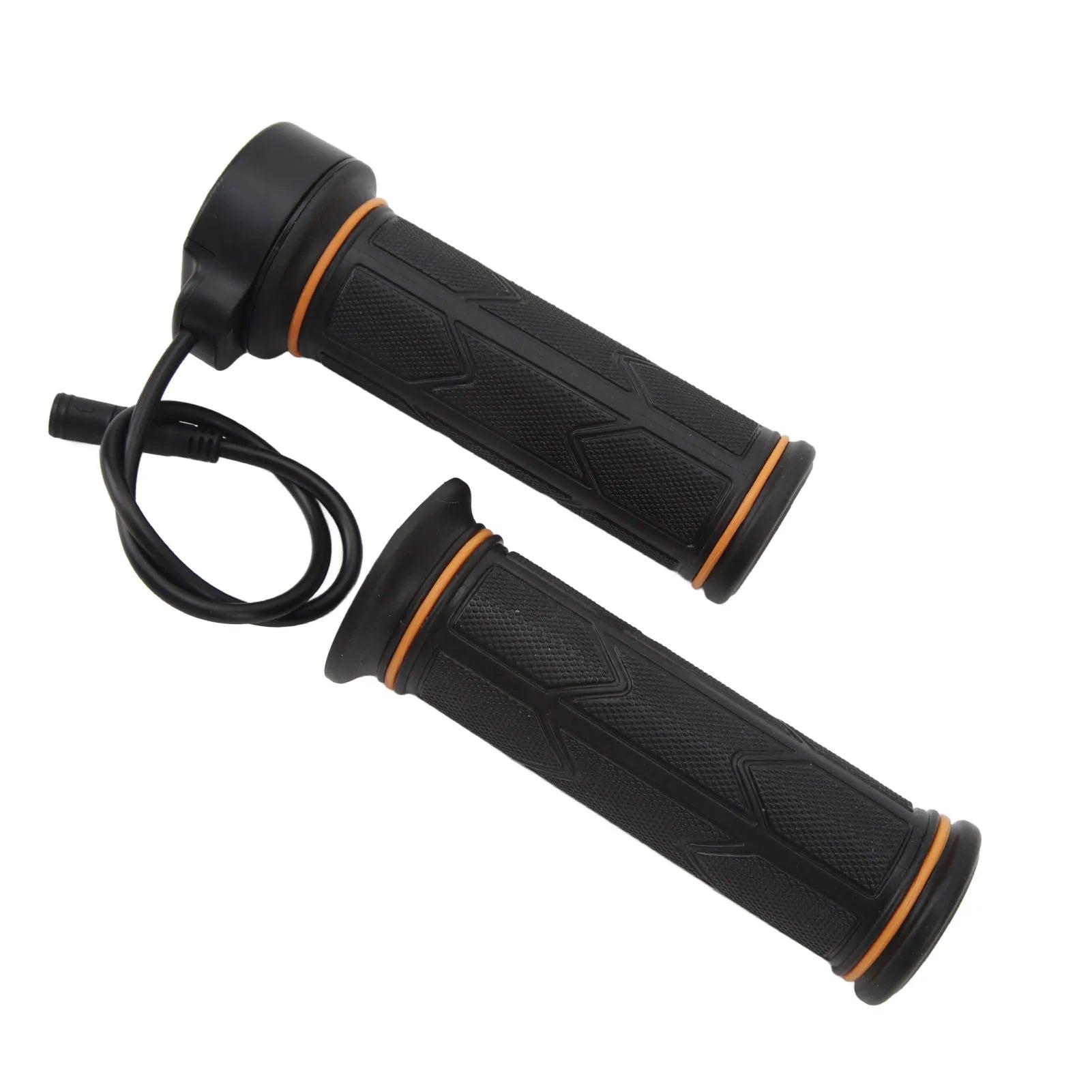 1 Pair Electric Bicycle 192X Full Twist Throttle Rubber Twist Throttle Grip 12V-72V for BaFang BBS01 BBS02 BBSHD Mid Drive Motor