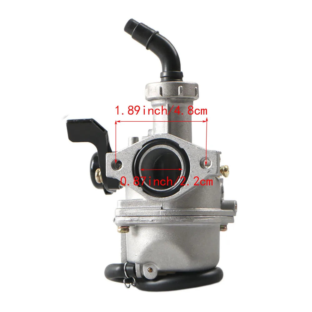 PZ22 Carburetor Kit with Air Filter, Manifold & Spark Plug for 110cc 125cc Pit Dirt Bike ATV
