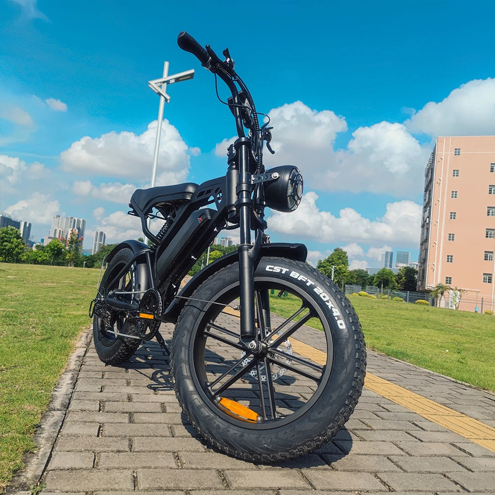 YTYIN V20 Fat Tire Electric Bike In EU USA Warehouse 48v Fat Tire E-bike 25km/h Fat Tire Electric Bicycles For Adults