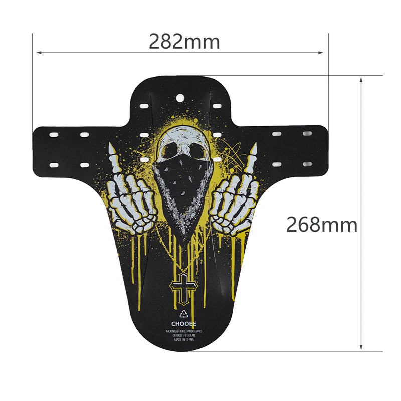 Chooee Bicycle Accessories Bike Fender Mudguard MTB Mountain Road Cycling Mud Guard Front/Rear Wheel Wing 1pcs PP5 Material
