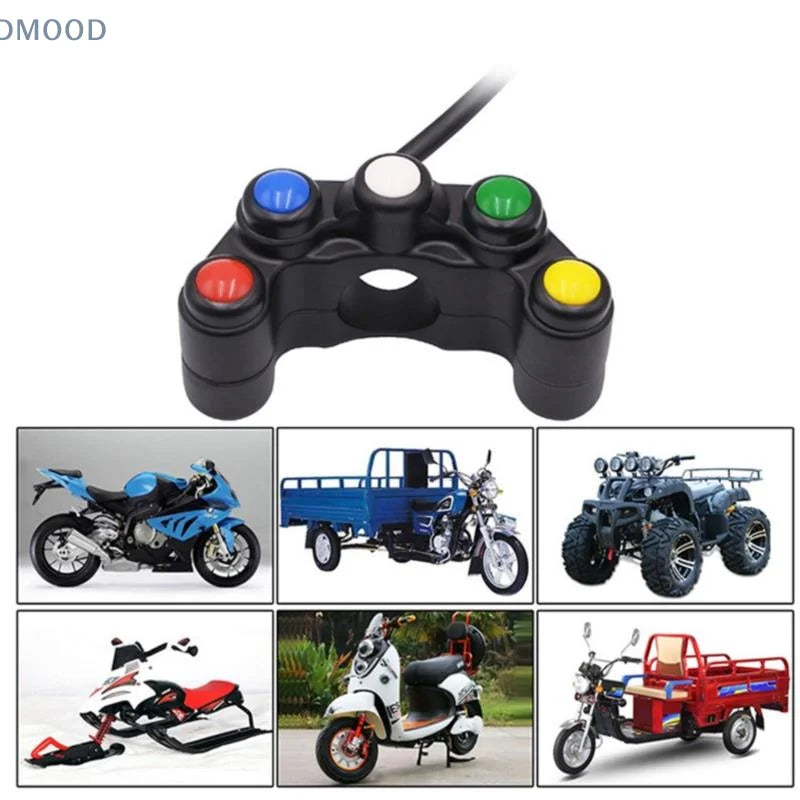 7/8" Universal Motorcycle Switch Electric Bicycle Headlight Handlebar Switches Fog Lamp Horn Turn Signal Handlebar Switches