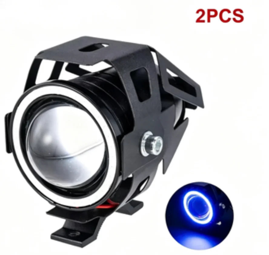U7 LED Auxiliary Motorcycle Headlight (2PCS) — Universal Fit
