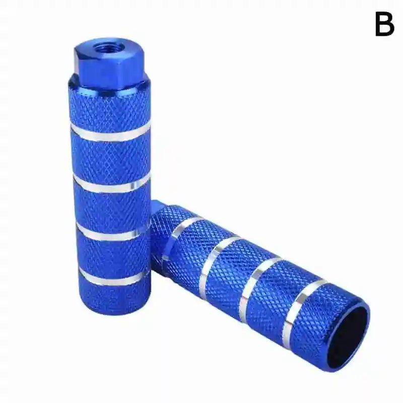 1 Pair Non Slip Mtb Bike Footrest Lever Aluminum Alloy Axle Pedal Rear Bmx Pegs Foot Pegs Stunt Foot Bicycle Cylinder Front
