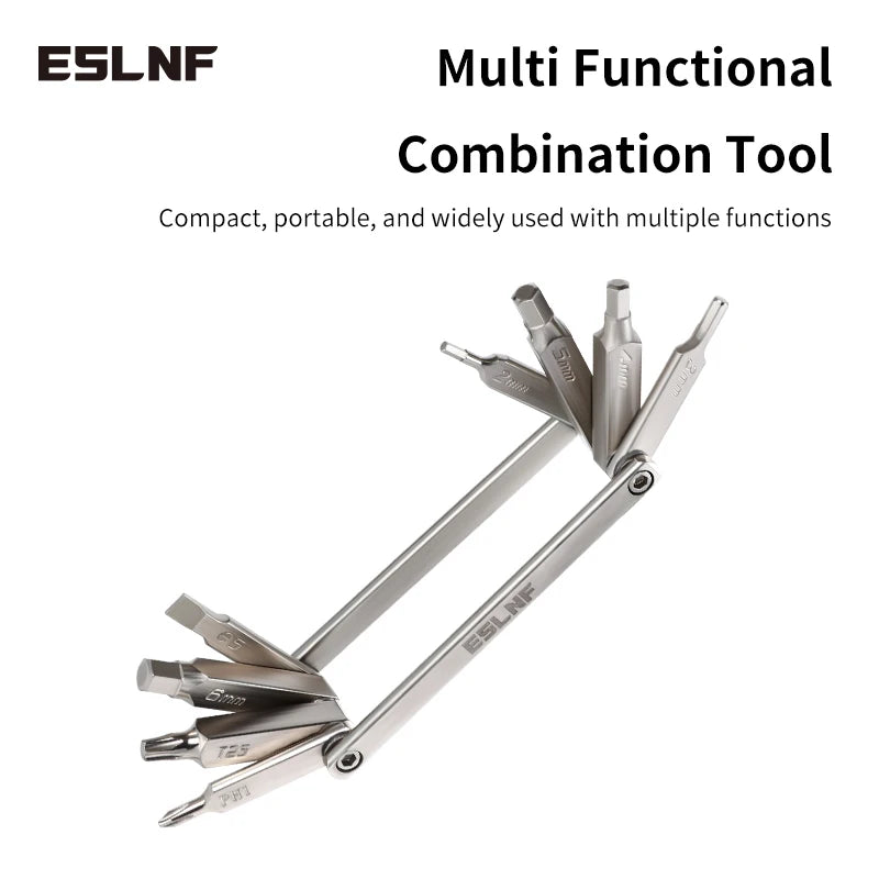 ESLNF 8 in 1 Bicycle Tool Set Portable CR-V Steel Bike Multifunction Repair Kit Hex Wrench Bicycle Repair Tool Kits Bicycle Tool