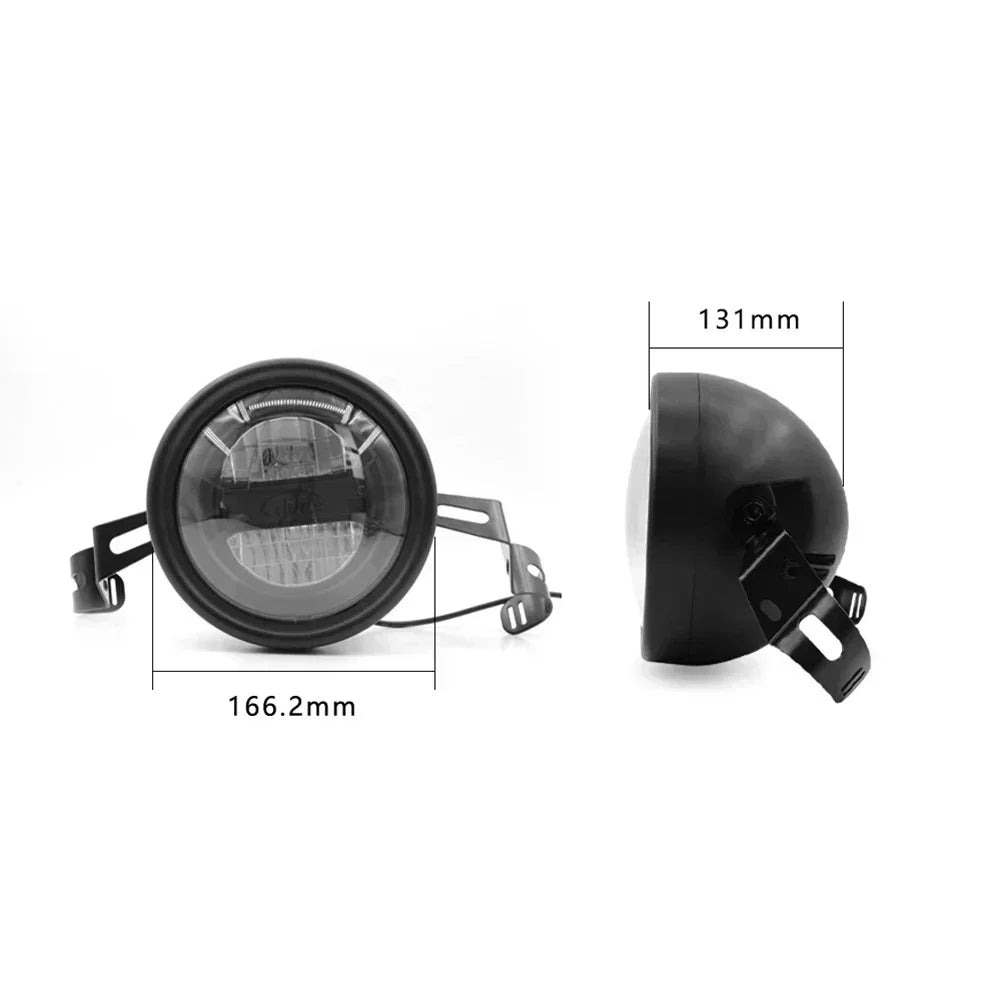 Bicycle Lights Electric Bike Front Lamp Snowmobile Modified Headlight 12V-48V External Headlight Waterproof Connector Headlight
