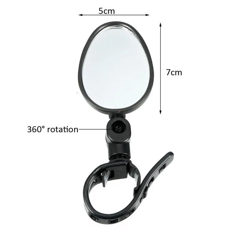 Universal Bike Mirror Rotate Wide Angle Bicycle Rearview Mirror Handlebar Back Sight Reflector Road MTB Bike Bicycle Accessories