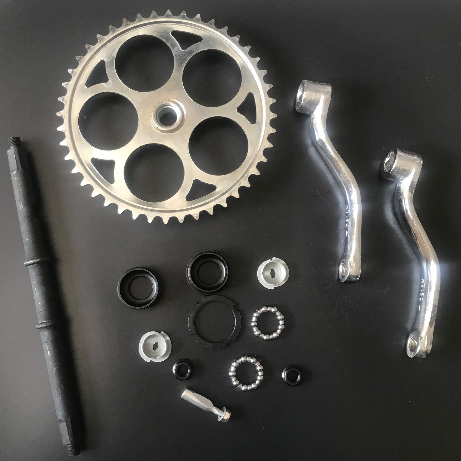 CDHPOWER 36T Wide Crank Assembly-3pcsfor 2-Stroke and 4-Stroke Motor Gas Motorized Bicycle 48cc/66cc/80cc