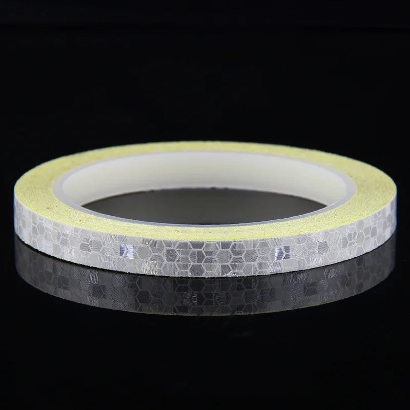 Bike Reflective Stickers Motorcycle Bicycle Fluorescent Reflective Tape MTB Cycling Night Safety Decor Bike Accessories 1cmx8m