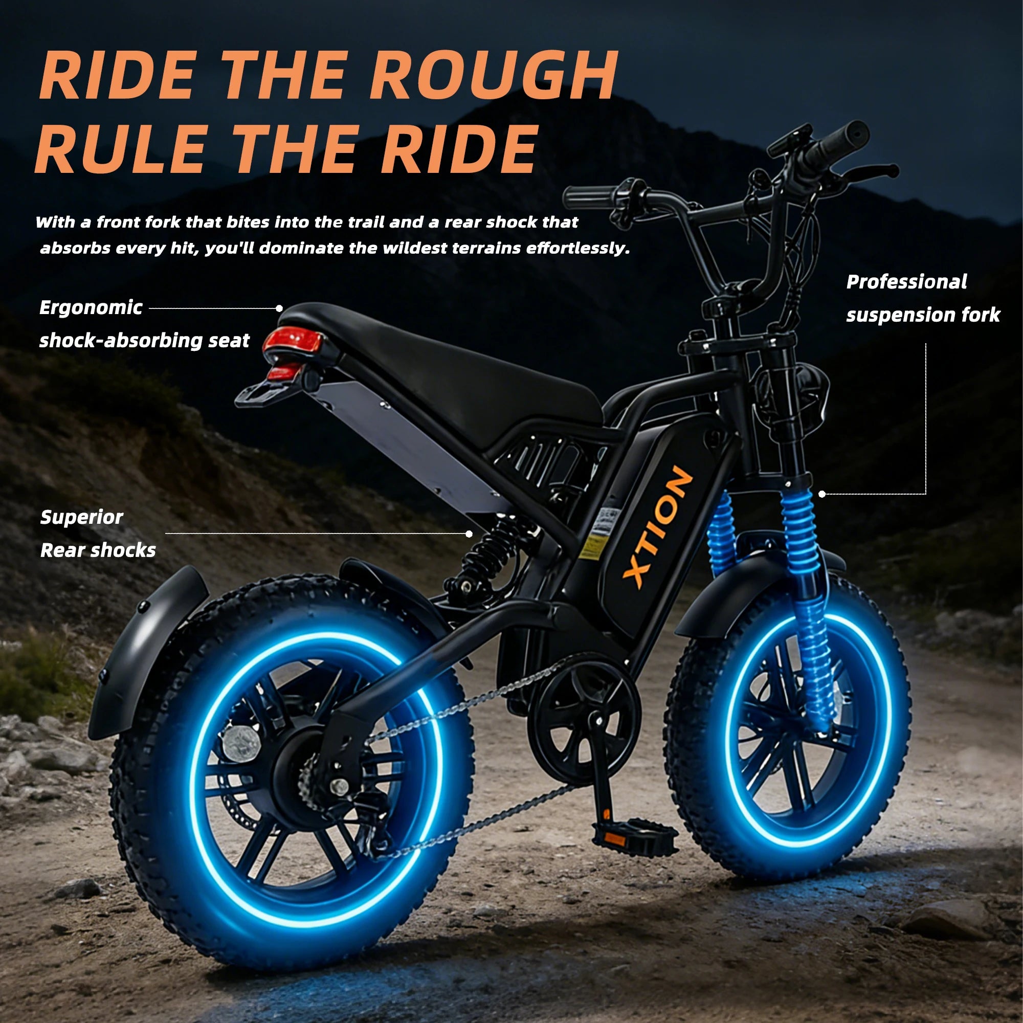 MiNi Electric Bikes for Teens, 1500W Motor 26MPH High Speed E-Bike, 50 Mile Range 48V 15Ah Battery, Commuting Ebike 13+
